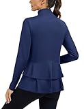 LURANEE Gym Jacket for Women,Full Zip UPF 50+ Hoodless Jacket Quick Dry Long Sleeve Sun Shirt Comfy Golf...
