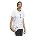 adidas Women's World Cup 26 Official Match Ball Graphic T-Shirt, White, Small