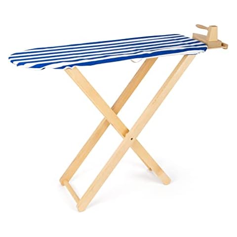 small foot Bügelbrett mit Bügeleisen aus Holz Cover