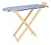 small foot 8303 Table à repasser avec fer en bois, housse en tissu coloré et repose-fer inclus, jouet jeu de rôle à partir de 3 ans