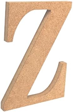 MDF Letter 6" / 15m Height Raw 9mm 3/8" thick (PLYBOX BASICS COLLECTION ) Wooden Letters and Numbers for Art Crafts, Party, Bar, Lettering, Quotes, Signs, Single Piece (O)