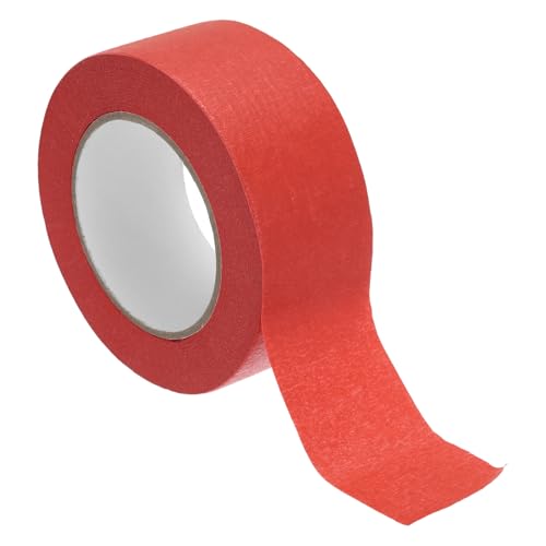 Image of PATIKIL Masking Tape 2 Inch x 60 Yard, General Purpose Adhesive Painting Tape Painters Tape for Arts Crafts Label, Red