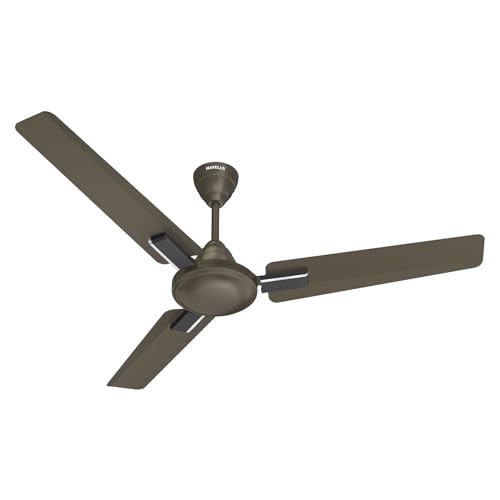 Image of Havells 1200mm Thrill Decor Energy Saving Ceiling Fan| High Speed, High Air Delivery| Strong & Powerful Motor| Air Delivery: 220 m /min| Speed: 370 RPM| 2 Year Warranty|(Pack of 1,Cocoa Brown)