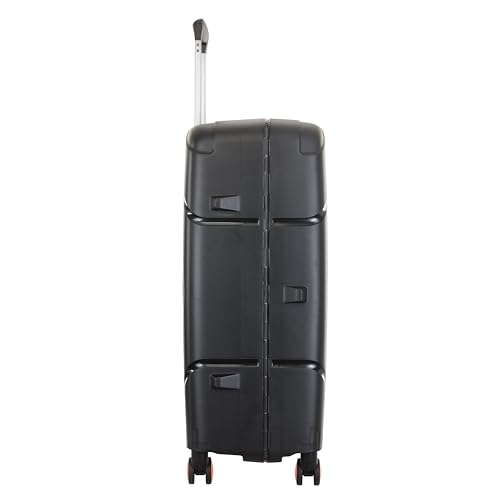 American Tourister Circurity+ 68 CM 8 Wheel with 3 Point TSA Lock Trolley Bag for Travel | Small Polypropelene Suitcase with TSA Lock, Double Wheels & Flexi Packing Straps for Men & Women - Black 7 317hzDOkiuL