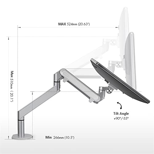 Support de bras d'écran Zlass pour moniteur de bureau 17-32 pouces