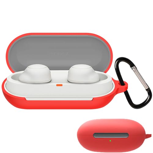 Iniayoh For SONY WF-C500 �P�[�X SONY WF-C500 ��p �P�[�X �ɂ̓J���r�i����������Ă��蕴���h�~�A�����ɂ��� �_�炩�ȃV���J�Q���A�ϏՌ� �����^ �h���h�o �����h�~�i���b�h�j