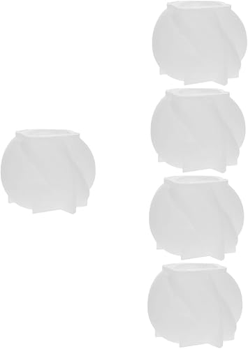 SEWACC Molde de silicona para velas de silicona para gelatinas Moldes de vela para moldes de resina para velas DIY molde de gel de sílice epoxi