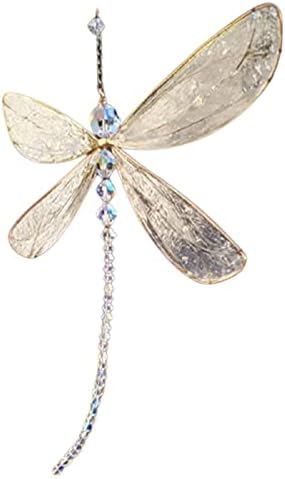 Suncatcher Dragonfly Crystal Ball Prisms Sun Catcher with Beads Window Hanging Ornament Rainbow Maker for Wedding Cars Window Home Garden Decor, colorful image 2