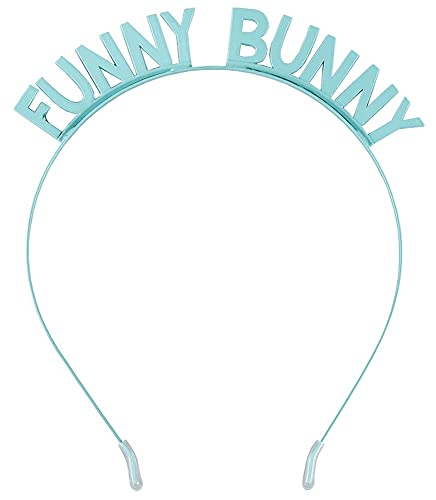Serre-tête lapin amusant bleu pour déguisement et fête