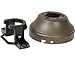 Craftmade CMA-FB Flush/Close Mount Adapter, Flat Black (5.125" D x 2.5" H)