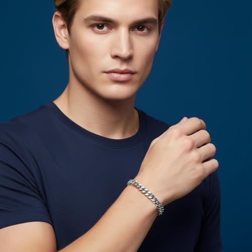 Pulsera Nautica Acero Inoxidable Hombre 9mm 8.5 Pulgadas miniatura 2
