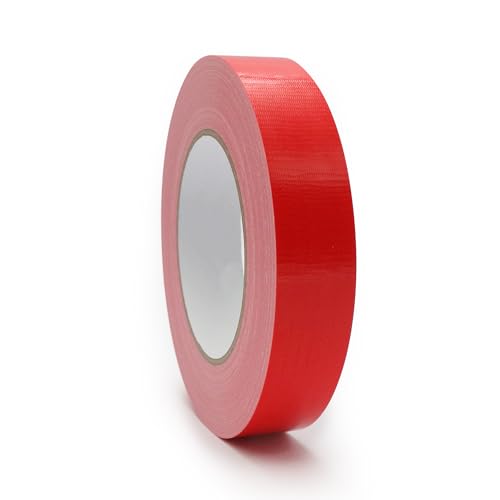 Image of Multi Purpose Red Duct Tape 1 Inch X 44 Yards, Heavy Duty Strong Adhesive Tape, No Residue, Waterproof All Weather, Tear by Hand, Industrial Repairs.