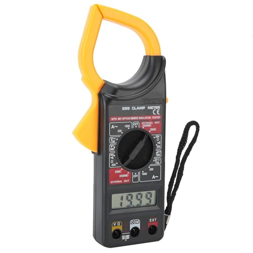 Image of SIGMA DT-266 Digital AC Clamp Meter Multitester | AC Current, Voltage, Resistance Measurement | Portable Clamp Multimeter with LCD Display for Electricians & DIY Use