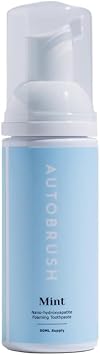 Autobrush Fluoride Foaming Toothpaste for Adults, Mint Flavor, Whitening & Deep Cleaning, Travel Friendly, Anti-Cavity Pack of 1