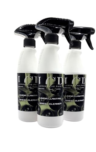 LuxuryCarPaint | Limpia Llantas Sin Frotar + Paño de microfibra, Limpiador de llantas férrico profesional para coche y moto que Limpia, Desengrasa y Abrillanta en una misma operación. (3)
