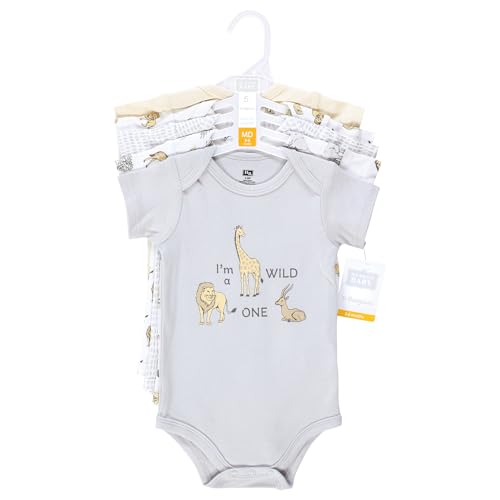 Image of Hudson Baby Unisex Baby Cotton Bodysuits 5-pack