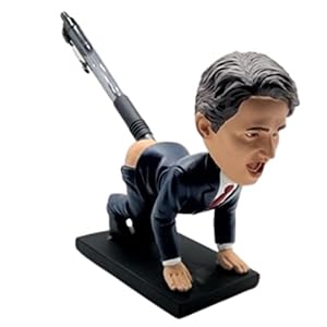 Prime Minister Justin Trudeau Bobblehead Pencil Holder Gag Gift | Funny Anti-Trudeau Novelty Gift Idea for Freedom Loving Canadians or Americans