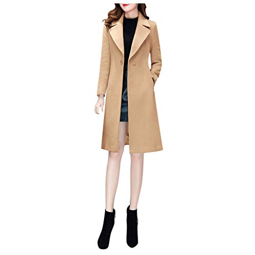 Women Vest Long Coat, Ladies Solid Sleeveless Lightweight Open Front Cardigan Tank Tops Jacket Coat, Red - M