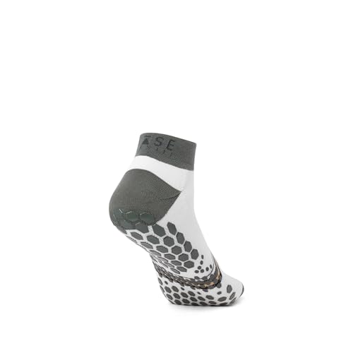 Image of Base 33 Low Rise Grip Socks - Pilates Socks with Non-Slip Grips, Arch Band Support, Wear for Yoga, Barre, Martial Arts
