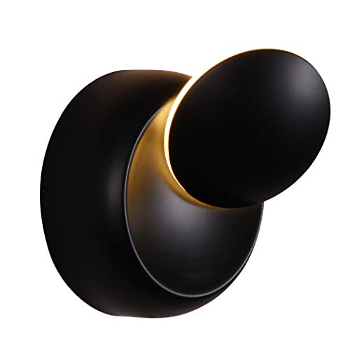 Vonn Eclipse VMW16410BL 6" Rotative Integrated LED Wall Sconce Lighting Fixture in Black