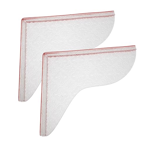 Ciieeo Elegant Patterned Bathtub Shower Water Splash Protector Water Blocking Barrier Easy Install