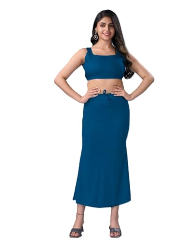 Image of LADLA FASHION] Women's Saree Shapewear - Mermaid Cut Saree Shaper Petticoat with Side Slit,