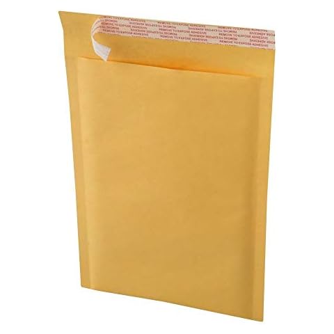 Kraft Bubble Padded Envelopes Mailers KF#00, Kraft Bubble Mailers 5x10" - #00 Self-Sealing Padded Envelopes Bags (500) Cover