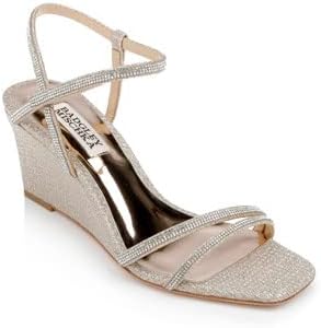 Badgley Mischka Women's Unity Wedge Sandal, Pale Gold, 8 | Image 1