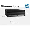HP ProDesk 400 G9 SFF Business Desktop Computer, Intel CPU, 24GB RAM, 1TB PCIe SSD, Dual 4K Display Support, USB-C, HDMI, RJ-45, Wi-Fi, Wired Keyboard & Mouse, Windows 11 Pro