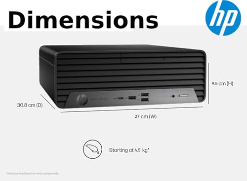 Image of HP ProDesk 400 G9 Small Form Factor Business Desktop, Intel CPU, 64GB RAM, 1TB SSD, Wi-Fi 6, HDMI, DP, Support 2-Monitor 4K, Wired Keyboard & Mouse, Windows 11 Pro