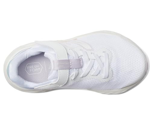 New Balance Fresh Foam Arishi V4 Bungee Lace with Top Strap Running Shoe, White/Taro, 1.5 X-Wide US Unisex Little_Kid2