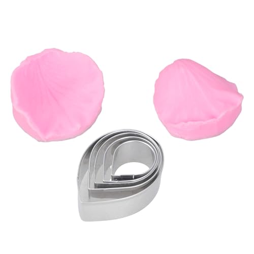 Moldes para hornear con acero inoxidable Peonías Pétalos Cortador de pasta de goma y pastel de chocolate Decoración Accesorios de cocina Gumpaste Verer