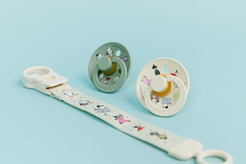 BIBS x Moomin Coffret Cadeau Tétine et Attache Loop Idéal Naissance