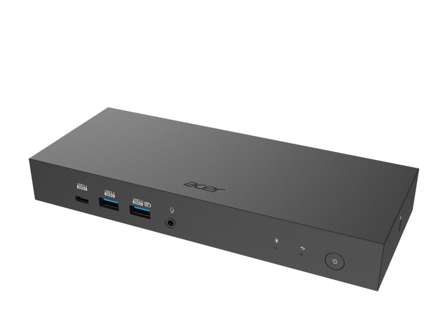 Estación Acer Universal Dock U33 para teletrabajo eficiente con soporte de triple pantalla