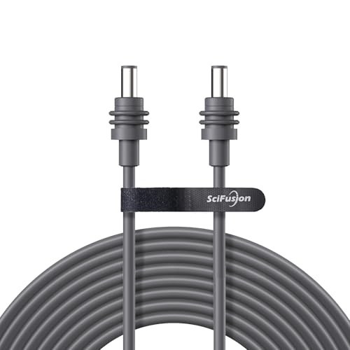 Starlink Mini Power Cable 100FT/30M, DC5521 Male to Male, Waterproof Mating — 18AWG Replacement Starlink Mini DC Power Cable