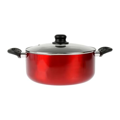 Cacerola antiadherente de 28 cm Crealys Cherry apta para todo tipo de fuegos 3