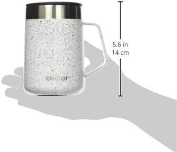 Contigo Streterville Stainless Steel Mug with Handle, 14 oz, Salt Powder Coat Speckle - Image 3
