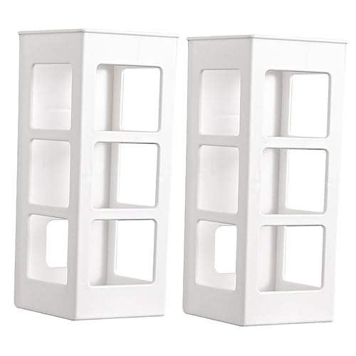 HOODANCOS 2pcs Nail- Wall-Mounted Curling Iron Storage Box Tool Bathroom Hair Rollers Multifunctional Hair Accessories Curling Storage Wall Accessory White The HIPS