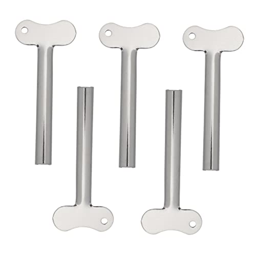FRCOLOR 5 Pcs Stainless Steel Manual Tube Squeezer Semi-Circular Extruder for Toothpaste Hair Gel