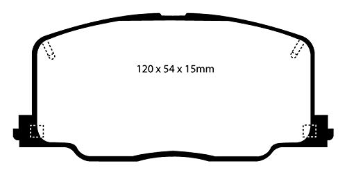 Image of EBC Brakes DP4725R Yellowstuff Street and Track Brake Pad