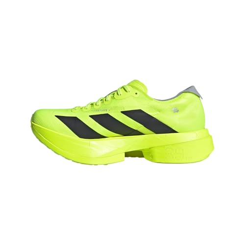 Image of adidas LUCLEM /CBLACK /HALSIL Women's Adizero Adios PRO 4 W Lucid lemonCore Black /Halo Silver 8.5 US, Wide