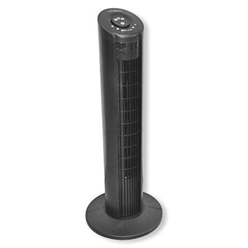 Air Monster Tower Ventilator mit 3 Leistungsstufen (max. 55W), einschaltbarer Oszillation & Fernbedienung Cover