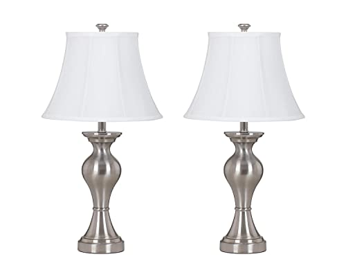 Signature Design by Ashley L204124 Vintage - Rishona Metal Table Lamp - Pack of 2, 14.88