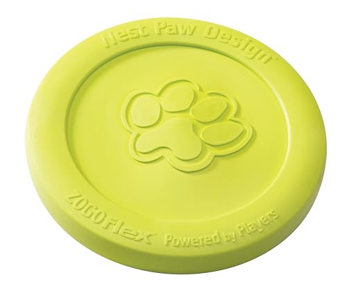 West Paw（ウェストポウ）ゾゴフレックス ジスク 犬 フリスビー 丈夫で壊れにくい ソフト素材 水に浮く 犬用おもちゃ 【グラニースミス（グリーン） Sサイズ】の商品画像（Amazon）