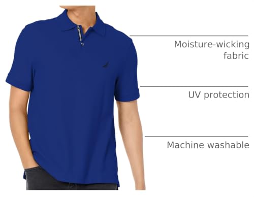 Image of Nautica Men's Performance Pique Polo Shirt