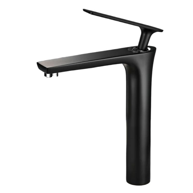 Mitigeur de lavabo haut noir et doré KLVN en cuivre pur pour vasque moderne