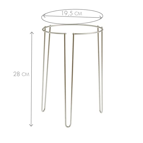 Paderno World Cuisine Stainless Steel Chinois Stand, Gray