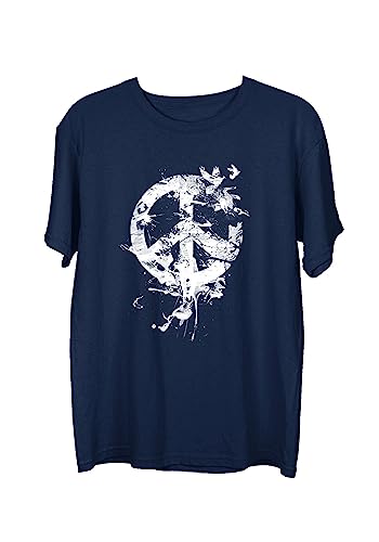 Image of Wear Your Opinion Mens S to 5XL Graphic Printed T-Shirt (Design: Peace Bird)