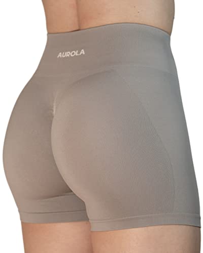 AUROLA Sport-Shorts für Damen, nahtlos, hoch tailliert, Laufshorts, sportlich, für Fitness, Yoga, elastische Workout-Shorts Cover