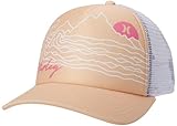 Hurley Women's Baseball Cap - Horizon Curved Brim Snap-Back Foam Trucker Hat, Size One Size, Melon Tint